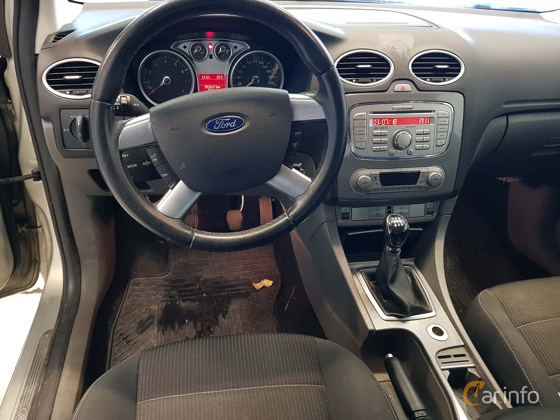 Interior Of Ford Focus 5 Door Hatchback 1 8 Duratec Flexifuel