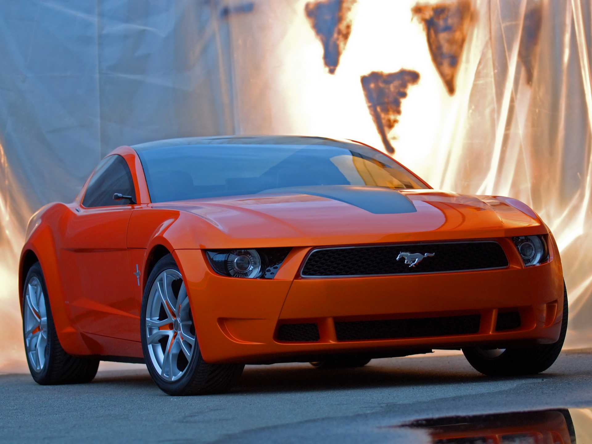 Покажи мне машины. Ford Mustang Giugiaro. Форд Мустанг Джуджаро. Ford Mustang Giugiaro (2006). Форд Мустанг спортивный оранжевый.