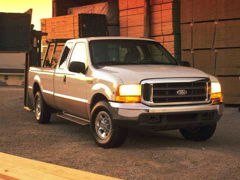 Front/Side  of Ford F-350 SuperCab 7.3 V8 Power Stroke Automatic, 238hp, 1999 