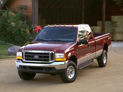Front/Side  of Ford F-350 SuperCab 7.3 V8 Power Stroke 4x4 Automatic, 238hp, 1999 