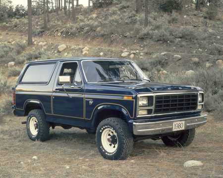 Front/Side  of Ford Bronco 1980 