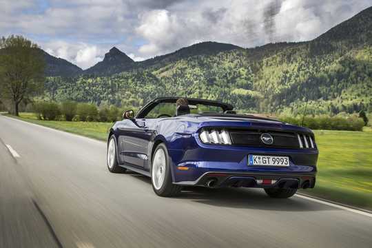 Back/Side of Ford Mustang Convertible Manual, 317hp, 2015 