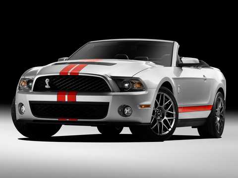 Front/Side  of Ford Shelby GT500 Convertible Manual, 558hp, 2011 