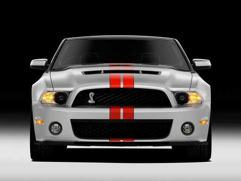 Front  of Ford Shelby GT500 Convertible Manual, 558hp, 2011 