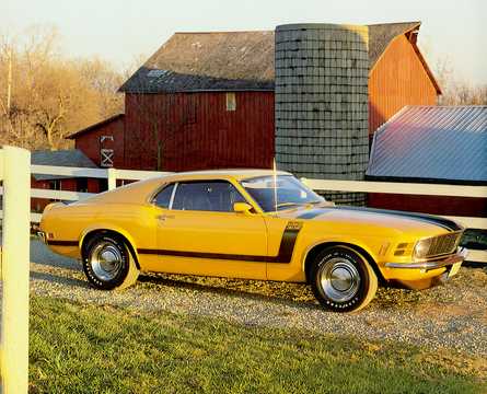 Side  of Ford Mustang Boss 302 Manual, 294hp, 1970 