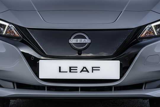 Close-up of Nissan Leaf, 150hp, 2022 