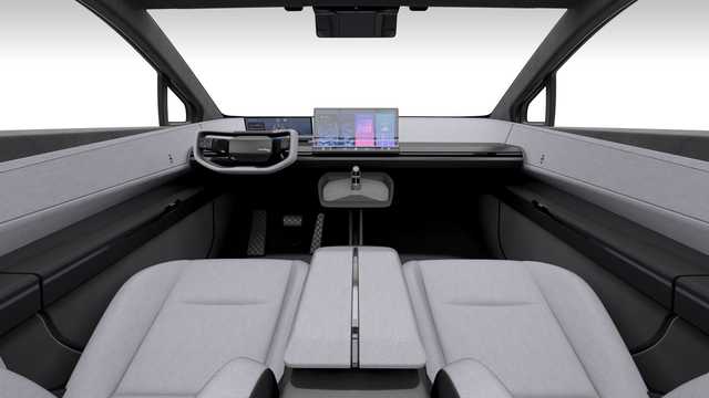 Interior of Toyota bZ Compact SUV Electric, 2023 