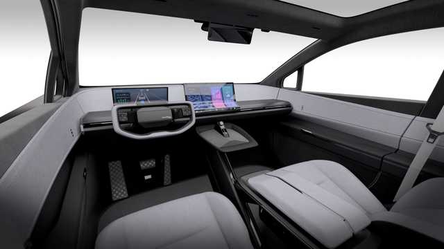 Interior of Toyota bZ Compact SUV Electric, 2023 