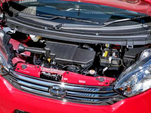Engine compartment  of Nissan Dayz Roox 2014 