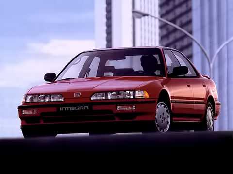 Front/Side  of Honda Integra 4-door 1.8 Automatic, 140hp, 1991 