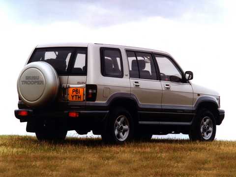 Front/Side  of Isuzu Trooper 5-door 3.2 V6 SOHC 4WD Automatic, 177hp, 1995 