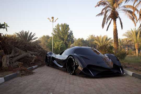 Front/Side  of Devel Sixteen 12.3 V16 AWD Automatic, 5077hp, 2017 