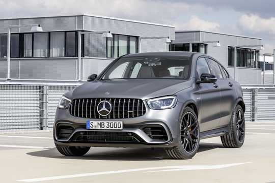 Front/Side  of Mercedes-Benz AMG GLC 63 S Coupé 4MATIC+ , 510hp, 2019 