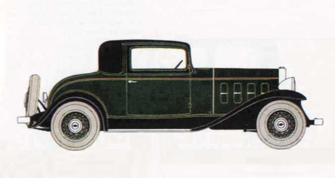 Side  of Chevrolet Confederate Coupé 3.2 Manual, 61hp, 1932 