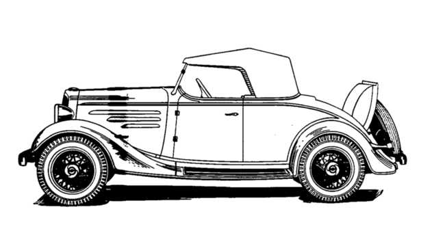 Side  of Chevrolet Standard Sport Roadster 3.0 Manual, 61hp, 1934 