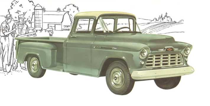Fram/Sida av Chevrolet 3600 3.9 142hk, 1956 