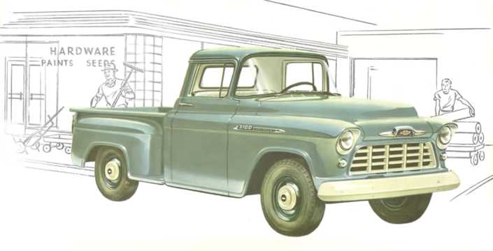 Fram/Sida av Chevrolet 3100/3200 3.9 142hk, 1956 