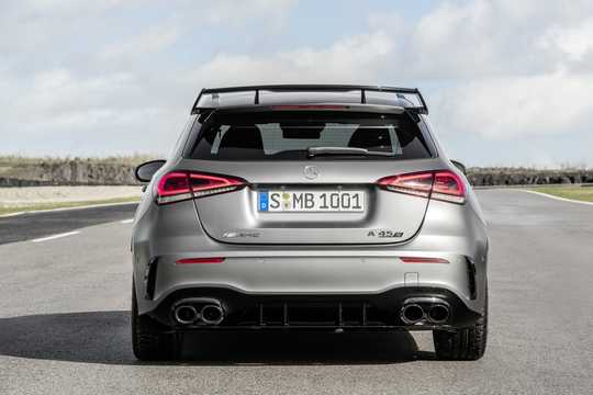 Back of Mercedes-Benz AMG A 45 S 4MATIC+ , 421hp, 2020 