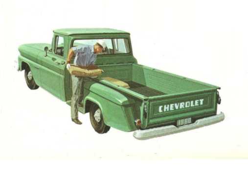 Back/Side of Chevrolet Apache C30 3.9 137hp, 1960 