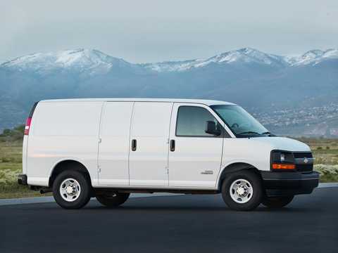 Front/Side  of Chevrolet Express G2500 Cargo Van 2.8 Duramax Hydra-Matic, 184hp, 2017 