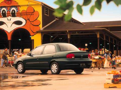 Bak/Sida av Chevrolet Metro 1.3 Manuell, 80hk, 1999 