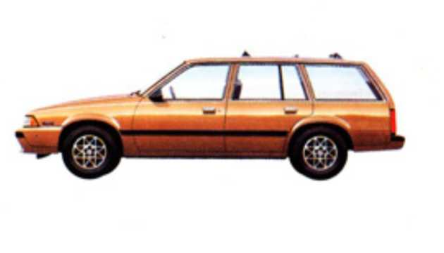 Side  of Chevrolet Cavalier Wagon 2.8 V6 MFI Hydra-Matic, 126hp, 1988 