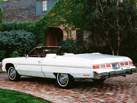 Back/Side of Chevrolet Caprice Classic Convertible 1975 