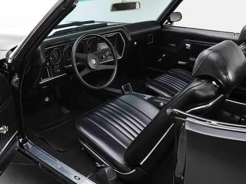 Interior of Chevrolet Chevelle Malibu SS Convertible 7.4 V8 Hydra-Matic, 370hp, 1971 