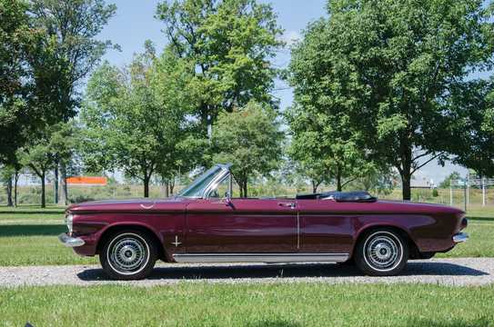 Side  of Chevrolet Corvair Monza Convertible 2.4 H6 82hp, 1963 