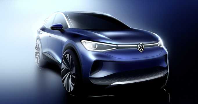 Front/Side  of Volkswagen ID.4 Concept Concept, 2020 