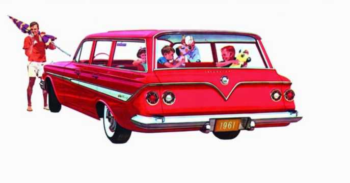 Front/Side  of Chevrolet Nomad 1961 