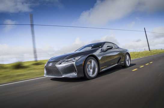 Front/Side  of Lexus LC 500h 3.5 V6 Automatic, 358hp, 2021 
