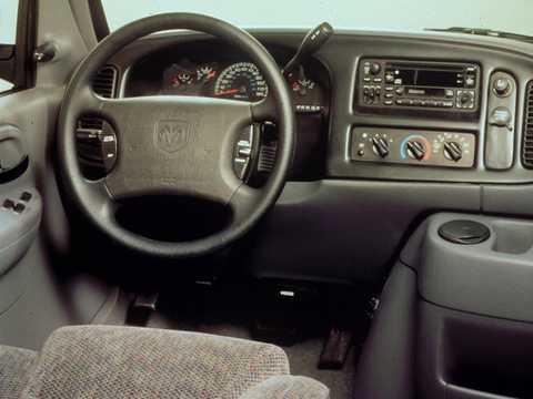 Interior of Dodge Ram 1500 Van 5.2 V8 EFI TorqueFlite, 228hp, 1998 