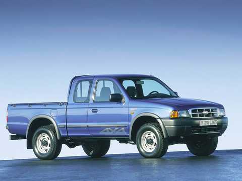 Fram/Sida av Ford Ranger SuperCab 2.5 4x4 Manuell, 78hk, 1998 