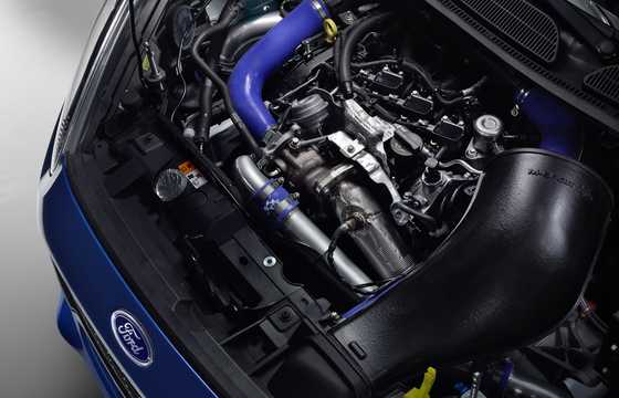 Engine compartment  of Ford Fiesta R2 Sequential, 180hp, 2014 