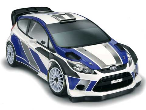Front/Side  of Ford Fiesta RS WRC Sequential, 304hp, 2011 