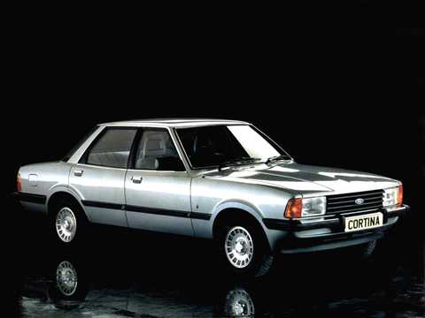Front/Side  of Ford Cortina 4-door Sedan 1980 