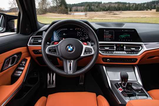 Interior of BMW M3 Competition Steptronic, 510hp, 2021 