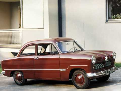 Front/Side  of Ford Taunus 12M 1.2 Manual, 38hp, 1955 