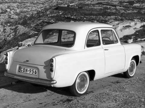 Back/Side of Ford Popular 1.2 Manual, 37hp, 1959 