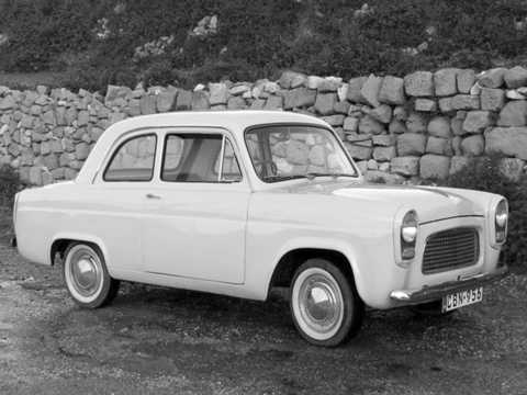 Front/Side  of Ford Popular 1.2 Manual, 37hp, 1959 