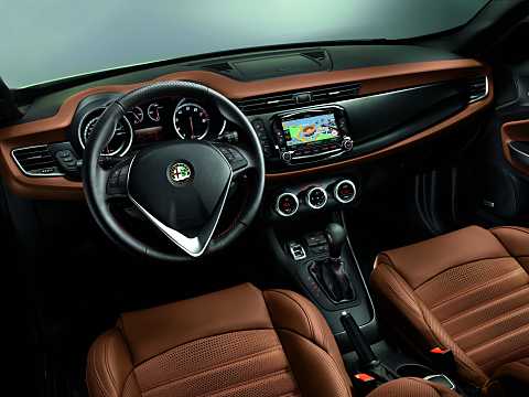 Interior of Alfa Romeo Giulietta 2014 