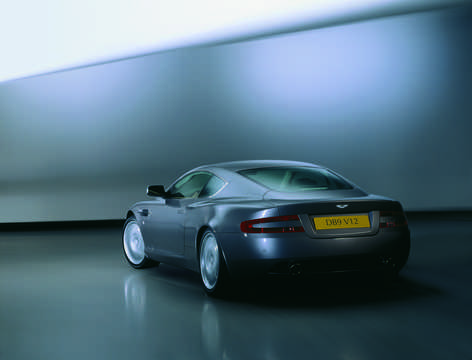 Back/Side of Aston Martin DB9 2004 
