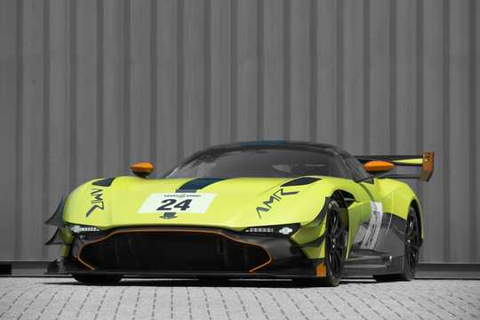 Front/Side  of Aston Martin Vulcan 7.0 V12 Sequential, 811hp, 2016 