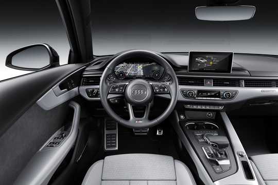 Interior of Audi A4 Sedan 2016 