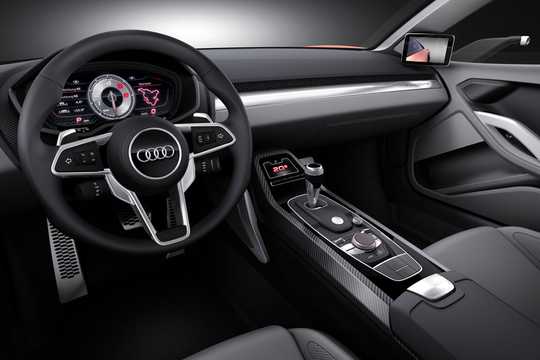 Interior of Audi nanuk quattro 5.0 V10 TDI quattro S Tronic, 544hp, 2013 