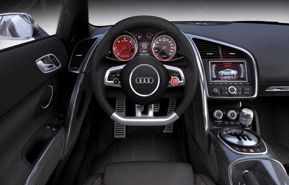 Interior of Audi R8 V12 TDI 6.0 V12 TDI quattro Manual, 507hp, 2008 