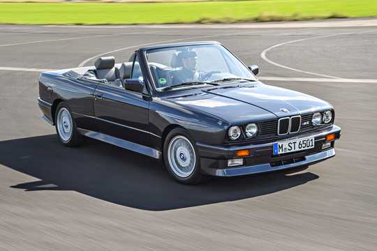 Front/Side  of BMW M3 Convertible Manual, 195hp, 1986 