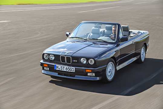 Front/Side  of BMW M3 Convertible Manual, 195hp, 1986 