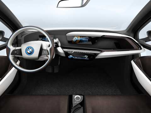 Interior of BMW i3 Automatic, 170hp, 2011 